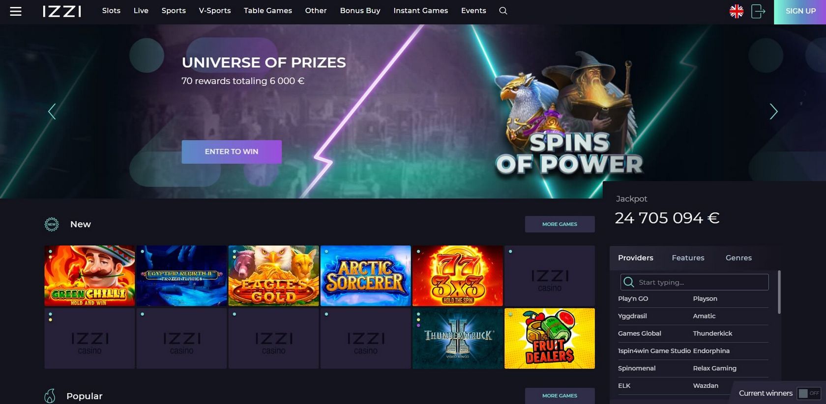 Win Diggers no deposit 700 rubles for registration